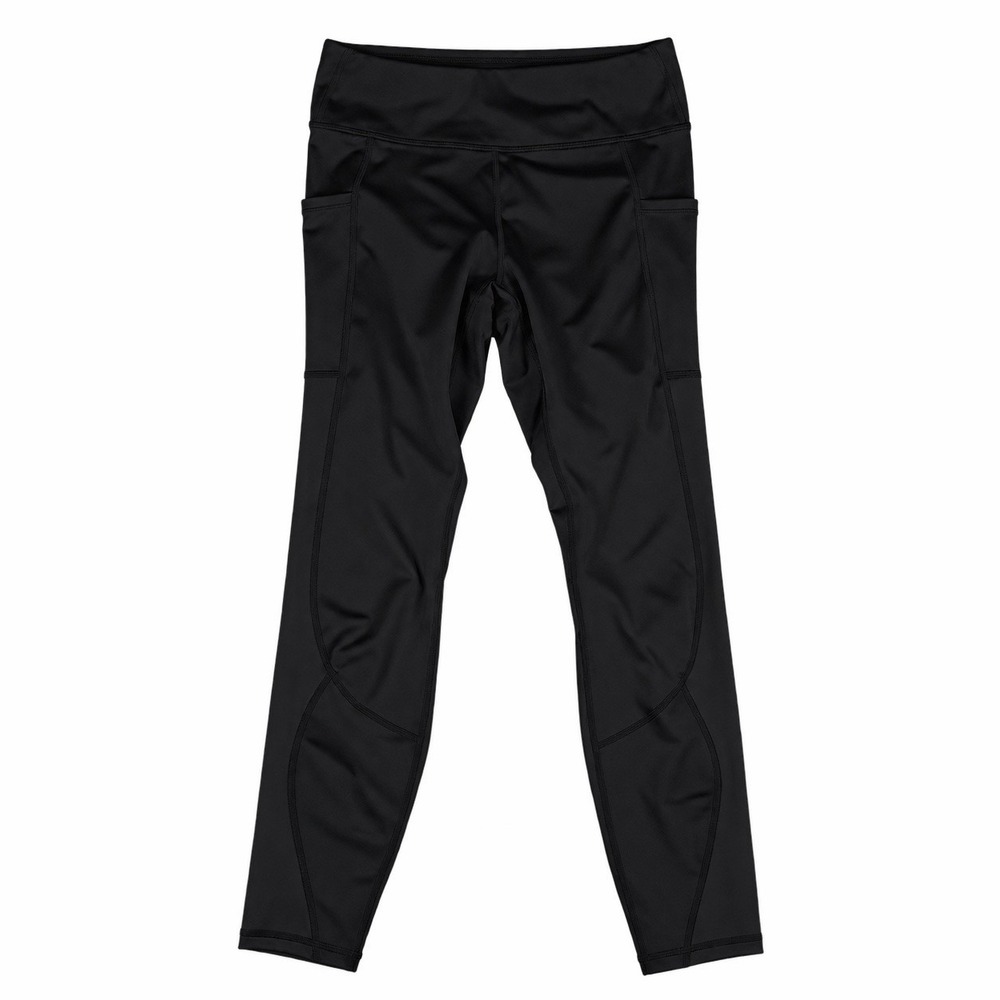 fabletics black leggings pockets compression small